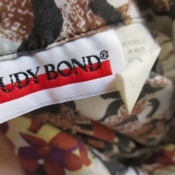 Vintage Women's Hawaiian Top Medium 1970's Wild Print Buttery Thin Judy Bond Med - Picture 6 of 6